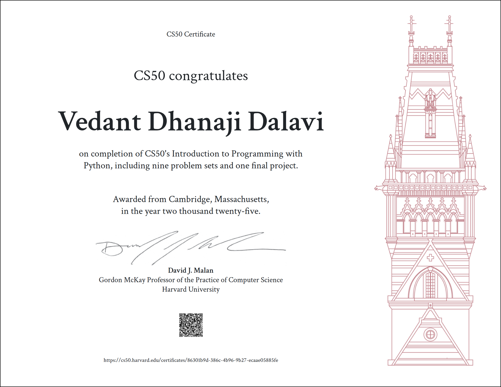 CS50 Python Certificate