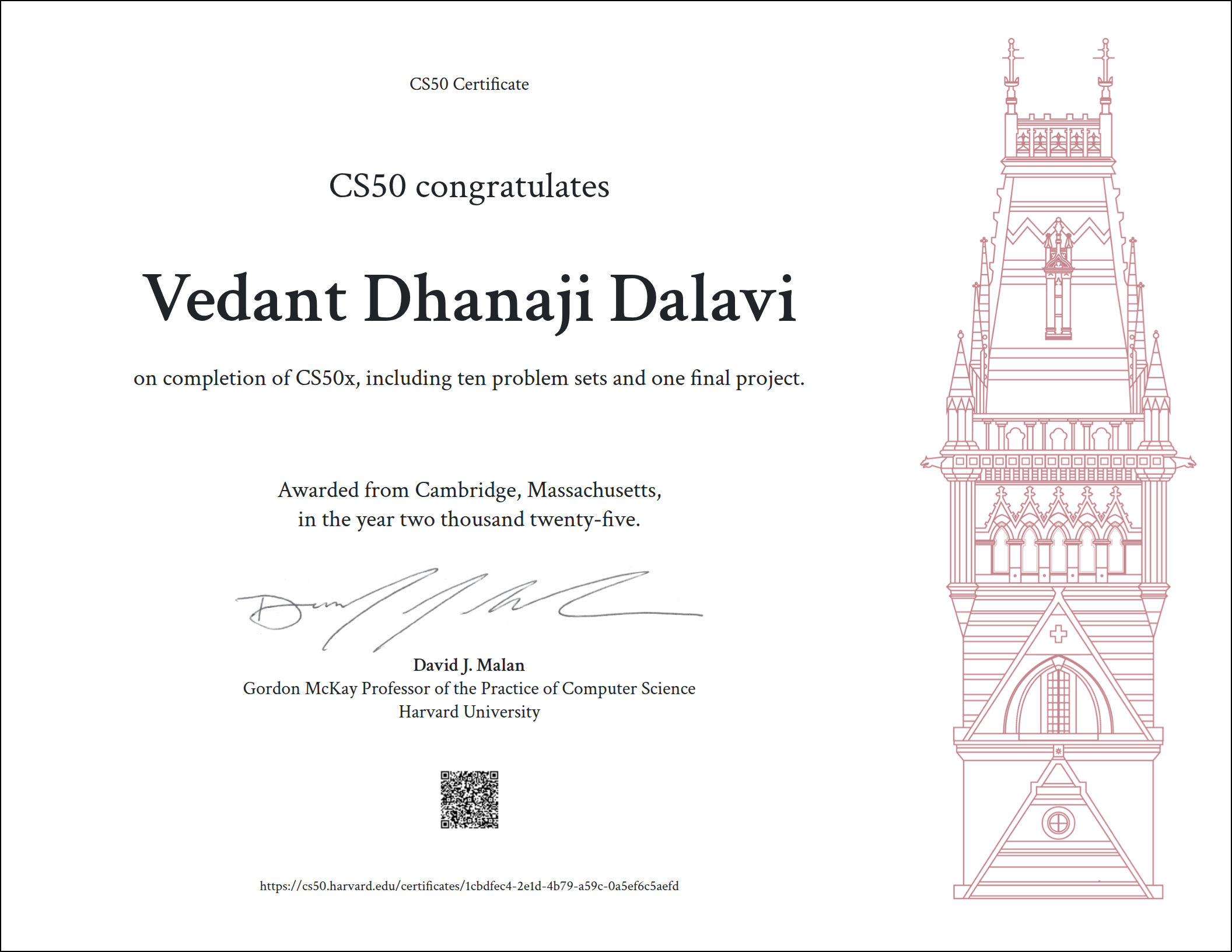 CS50x Certificate